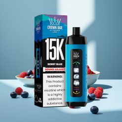 Al Fakher 15k Ice Adjust Clouds Jednorazowe Urządzenie 15000 Puffów 22ml Jagoda Niebieska Mesh Coil