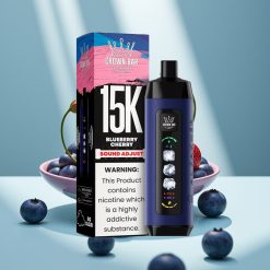 Al Fakher 15k Ice Adjust Clouds Jednorazowe Urządzenie 15000 Puffów Jagoda Wiśnia 22ml Mesh Coil