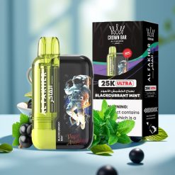 Al Fakher Crown Bar Ultra 25K 22ml Czarna Porzeczka Mięta