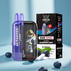 Al Fakher Crown Bar Ultra 25K Disposable Vape 22ml Gum Borówkowy