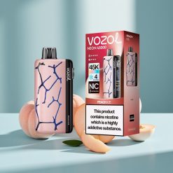 Vozol Neon 45K 45000 Puffs Lodowy Brzoskwiniaowy 800mAh 20ml